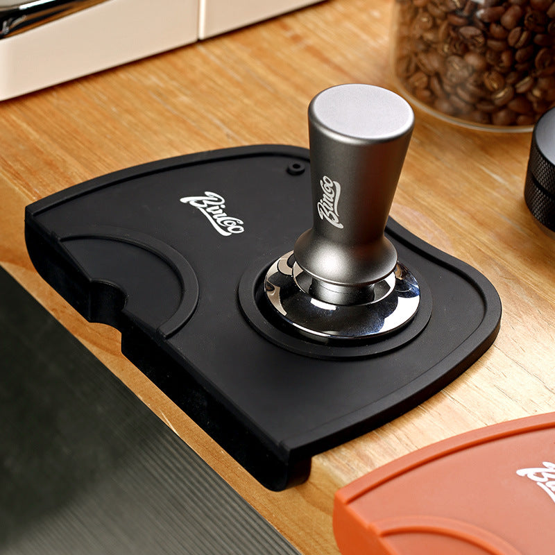 Bincoo coffee powder pad bar coffee machine non-slip silicone pad Italian coffee handle powder hammer cloth powder appliance