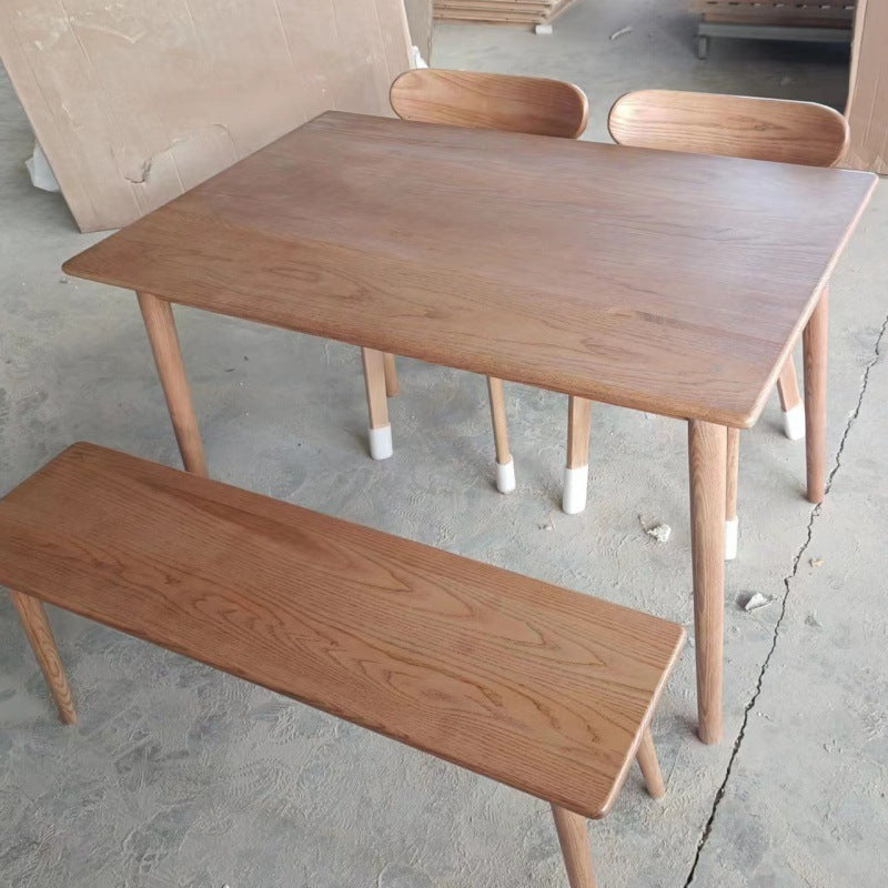 Solid wood dining table