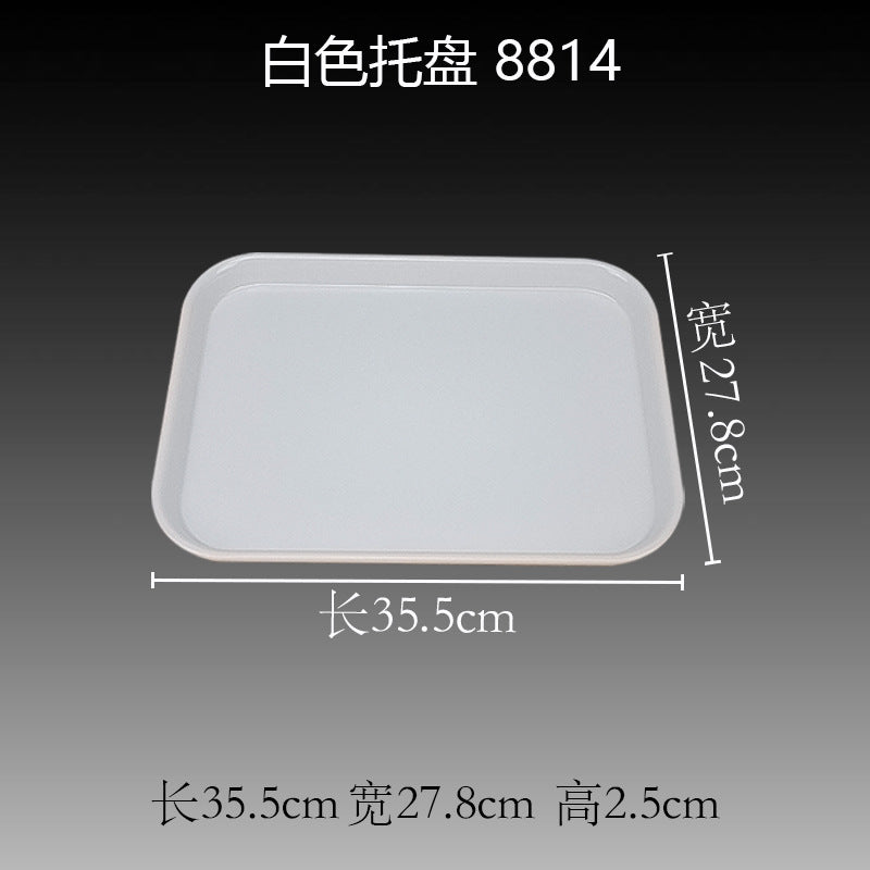 white tray