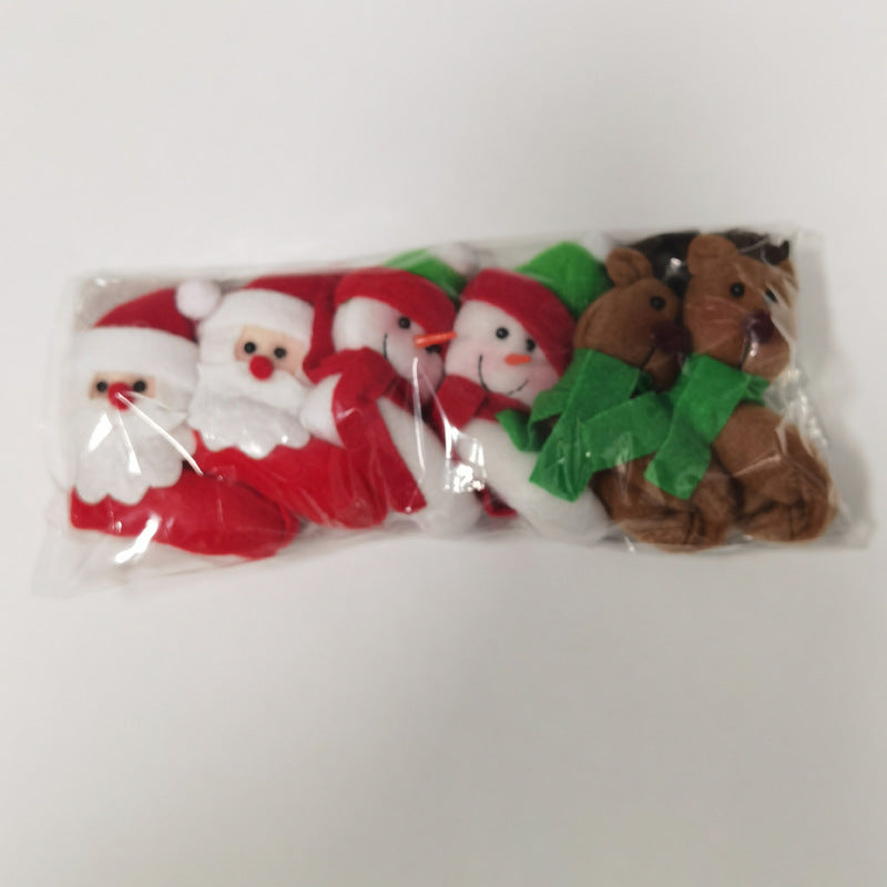 Band-aids cross-border Christmas gifts flannel wine glasses hug elderly snowman elk Christmas home decorations