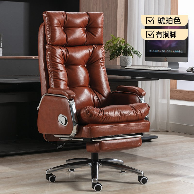 Leather boss chair reclining office chair ergonomic computer chair office business executive chair manufacturers