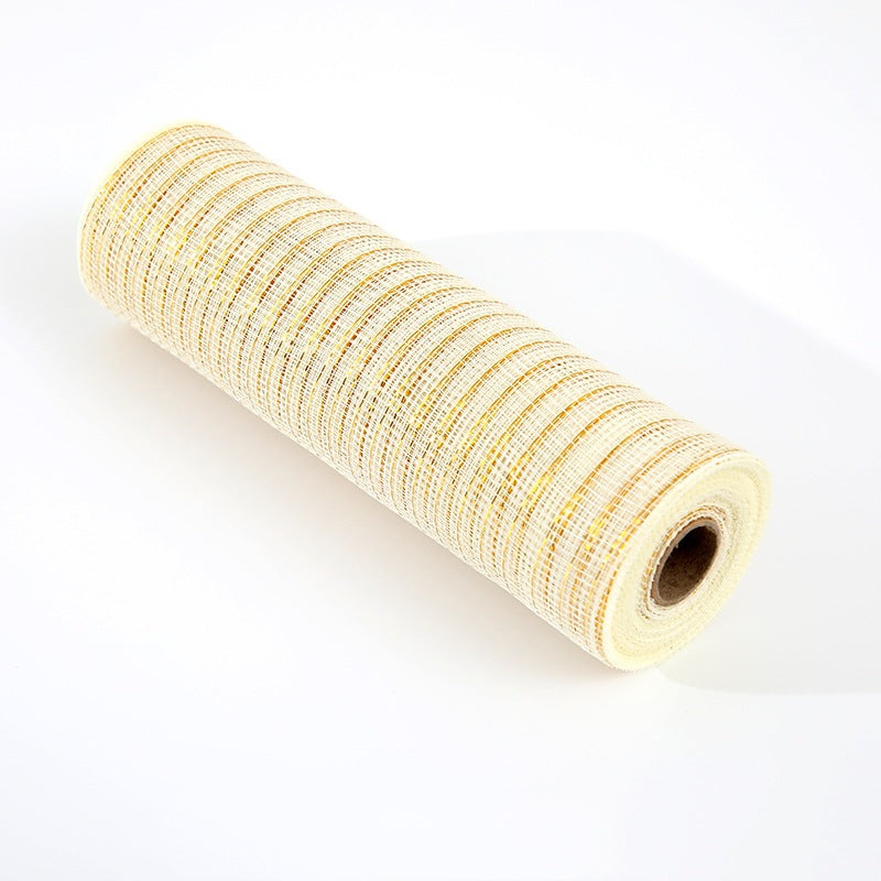 Plastic mesh fishing mesh yarn Christmas ribbon Christmas tree European and American style decorative mesh ribbon Internet celebrity boutique ribbon ribbon