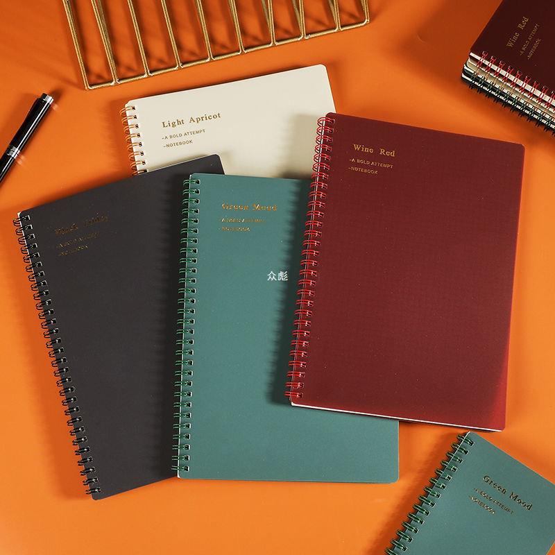 A5 coil notebook college student thickened checkerboard B5 flip notebook diary graduate school notebook