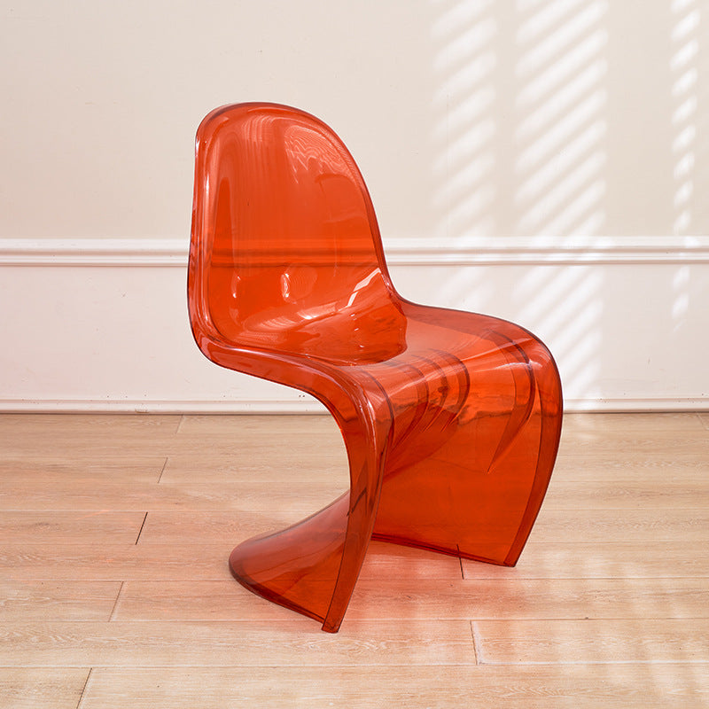 Pan Dong chair simple modern dining chair creative designer acrylic plastic chair net red transparent chair makeup stool