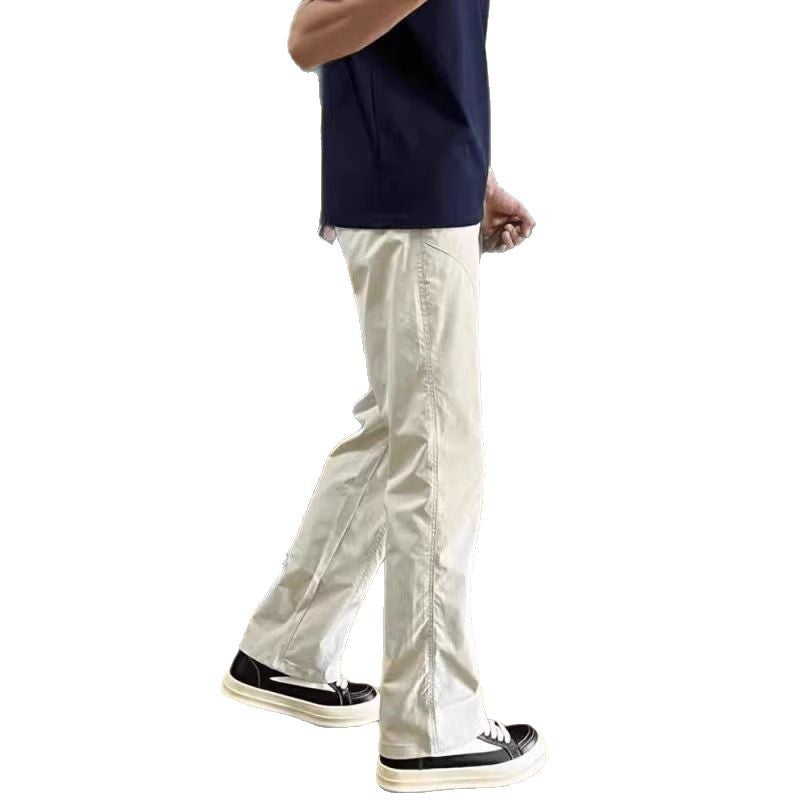 American Cleanfit Khaki Slim Track Pants Men's Spring Logging Straight Cargo Pants Loose Versatile Pants