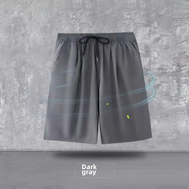 Manufacturers wholesale summer casual sports five-point pants men's ice wire mesh thin camouflage pants loose large size casual running