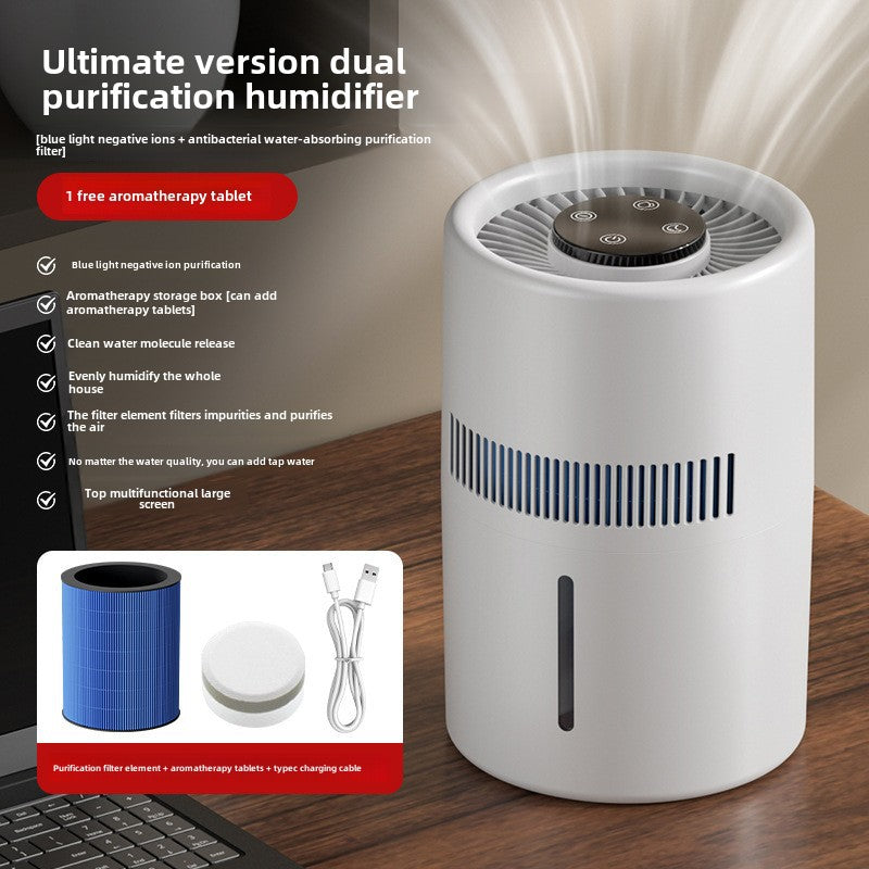 Cross-border fog-free humidifier home office desktop air sterilization purifier bedroom antibacterial pregnant mother and baby