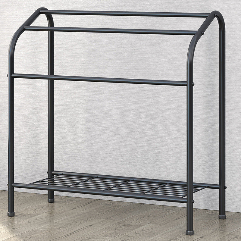 Towel rack, floor-standing bathroom shelf, drying rack, toilet, non-perforated, simple bath towel shelf, toilet storage