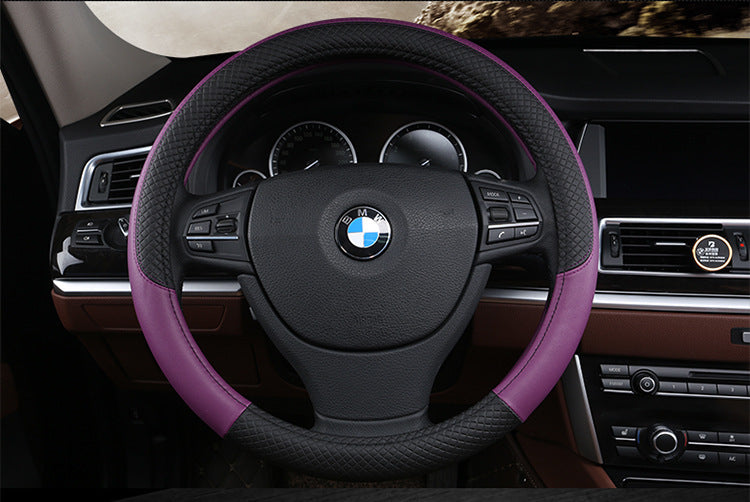 Manufacturers wholesale car steering wheel cover four seasons anti-slip sweat wicked car handlebar cover fashion thin decorative interior supplies