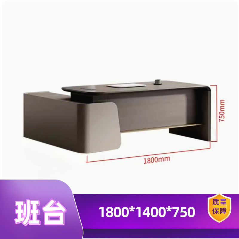 Chairman, boss, desk and chair combination, modern president's desk, manager's desk, light luxury, executive desk, office furniture