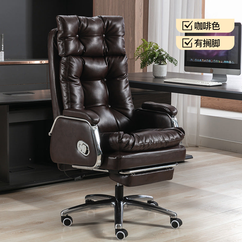 Leather boss chair reclining office chair ergonomic computer chair office business executive chair manufacturers
