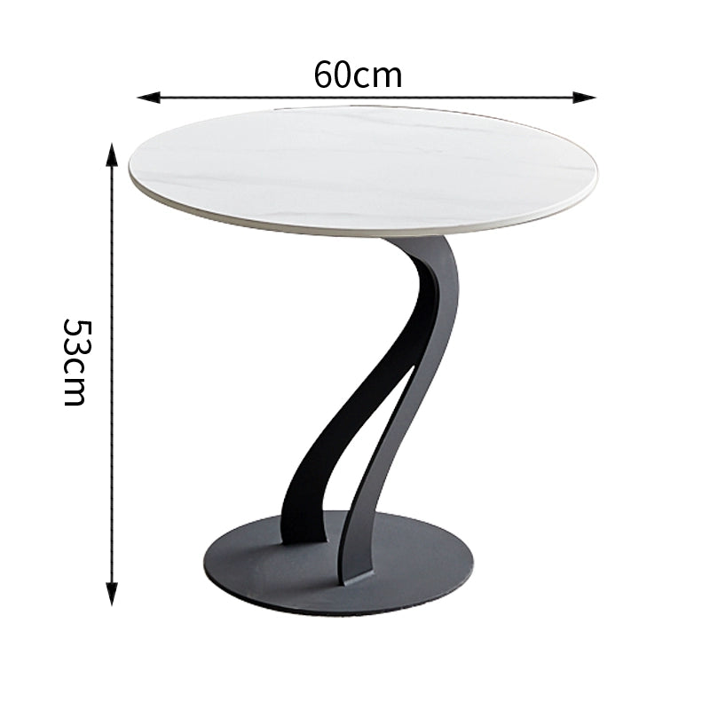 Italian light luxury corner table sofa side table creative rock slab side table balcony small round table casual simple coffee table bed sideboard