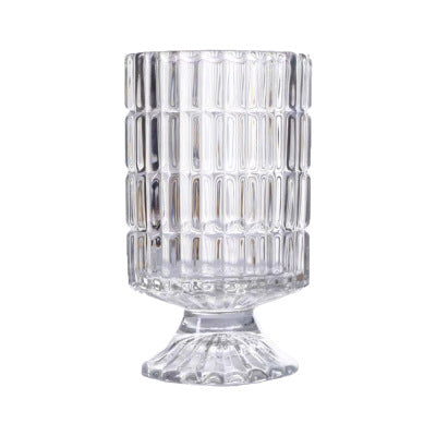 Creative tall transparent vase European vertical bar glass thickened crystal home decoration table ornament glass tube