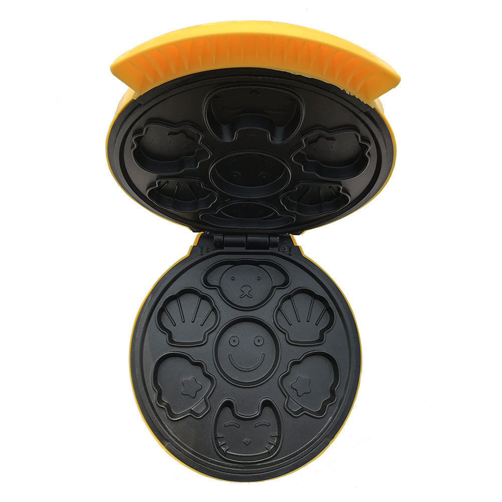 Wholesale children's cartoon mini cake machine household electric baking pan double-sided automatic cake machine European and American regulations