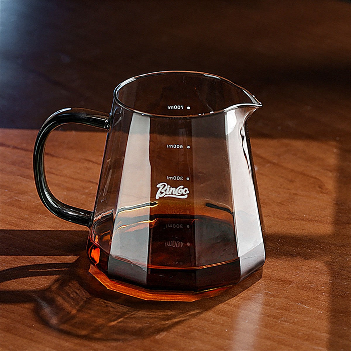 Bincoo Pour-Over Coffee Filter V60 High Borosilicate Glass Heat Resistant High Temperature Resistant Sharing Pot Coffee Ware Set