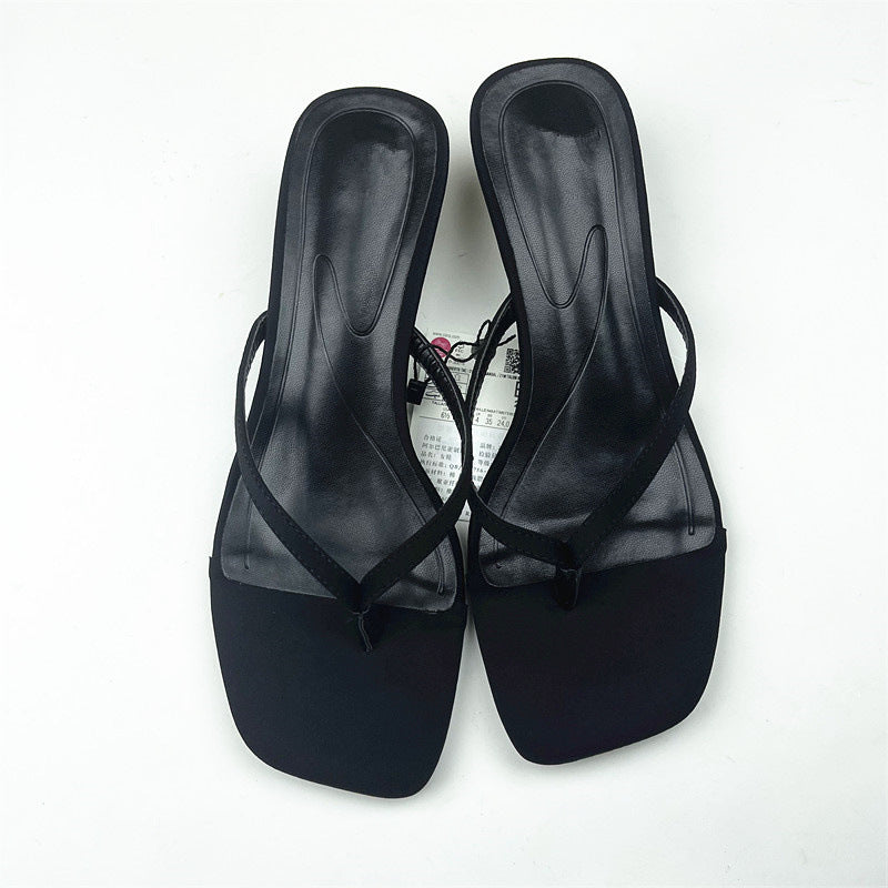 ZA2024 Summer Fashion New Product: Women's Outer Wear Shoes, Toe Pull, Strap Minimalist, Fashion, Stiletto Heels, High Heeled Women's Sandals