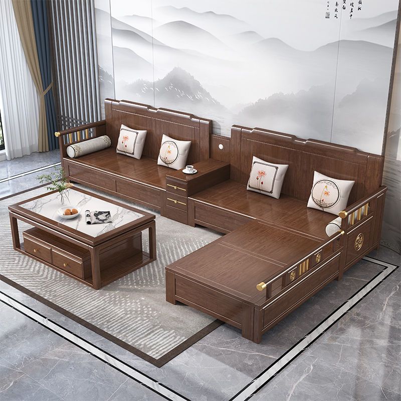 Chinese solid wood sofa