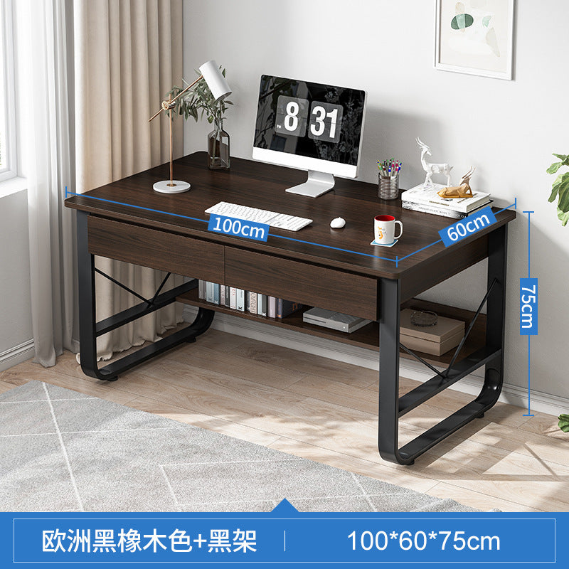 Computer Desk Desk Simple Home Desk with Drawers Rental Room Student Study Bedroom Desk Writing Desk