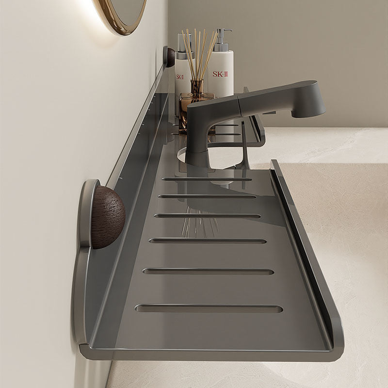 Bathroom shelf, washbasin, faucet in front of the mirror, toilet wall-mounted, non-punching cosmetics storage and hanging shelf