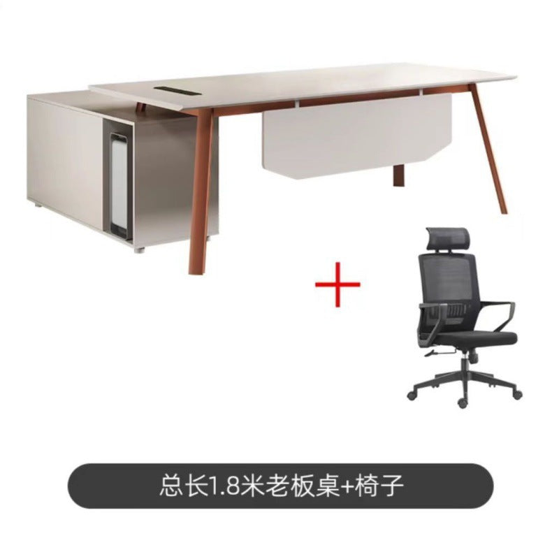 N8 Desk Simple Modern Manager Office Furniture Desk Single Computer Desk Boss Desk Chair Supervisor