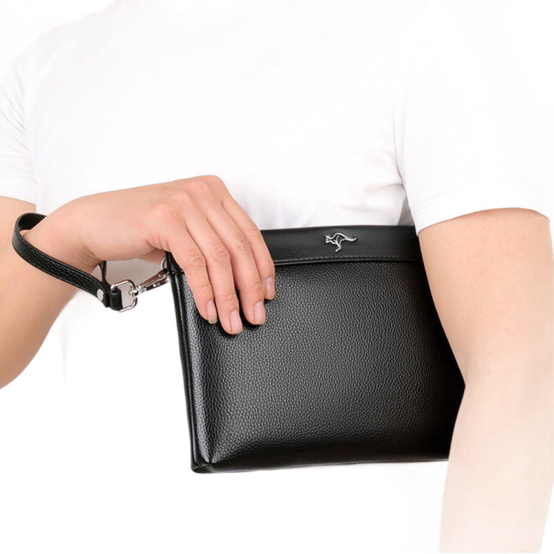 Envelope bag 2026 new men's clutch bag large capacity grab bag business armpit clip bag