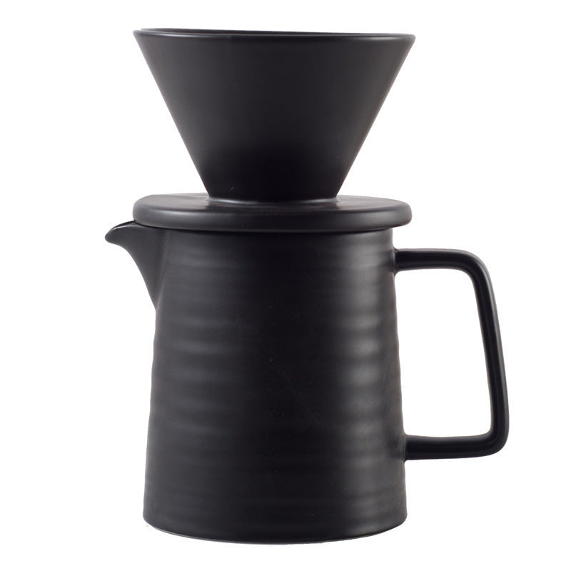 American V60 Cone Ceramic Coffee Filter Cup Filter Coffee Filter Cup Set Sharing Pot Tea Water Separation Cup