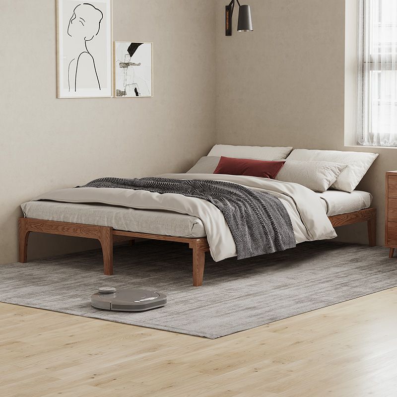 Solid wood bed
