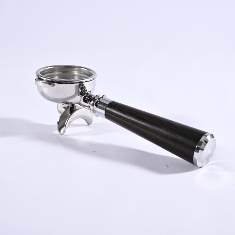 Stainless Steel Amphora 58mm Handle Double Spout Split E61 Universal Solid Wood Espresso Machine Handle
