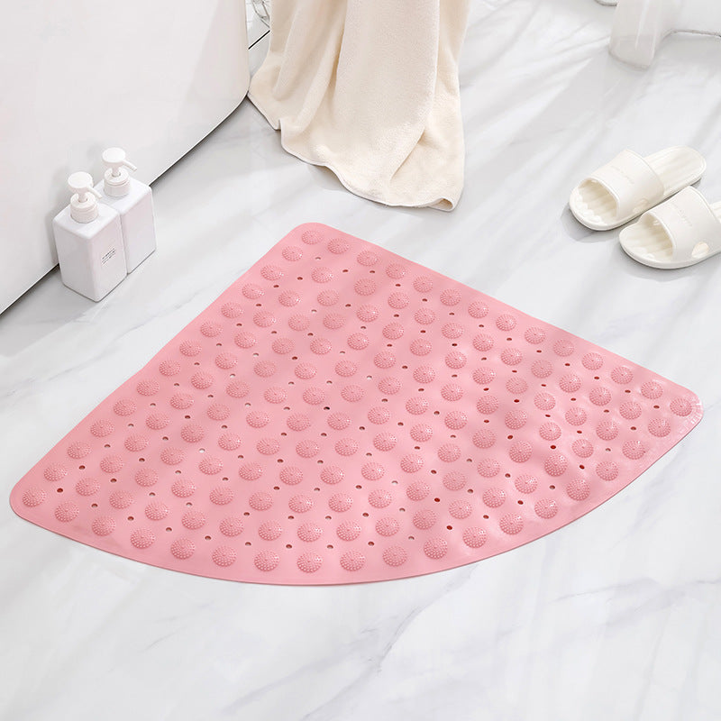 Fan-shaped shower room mat bathroom anti-skid bath bath mats hotel bathroom toilet mat bath mat