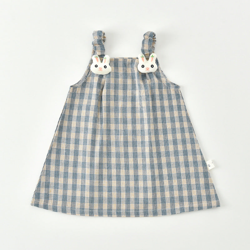 Baby girl sundress, summer thin little moon old girl dress, sweet and cute baby vest, princess dress