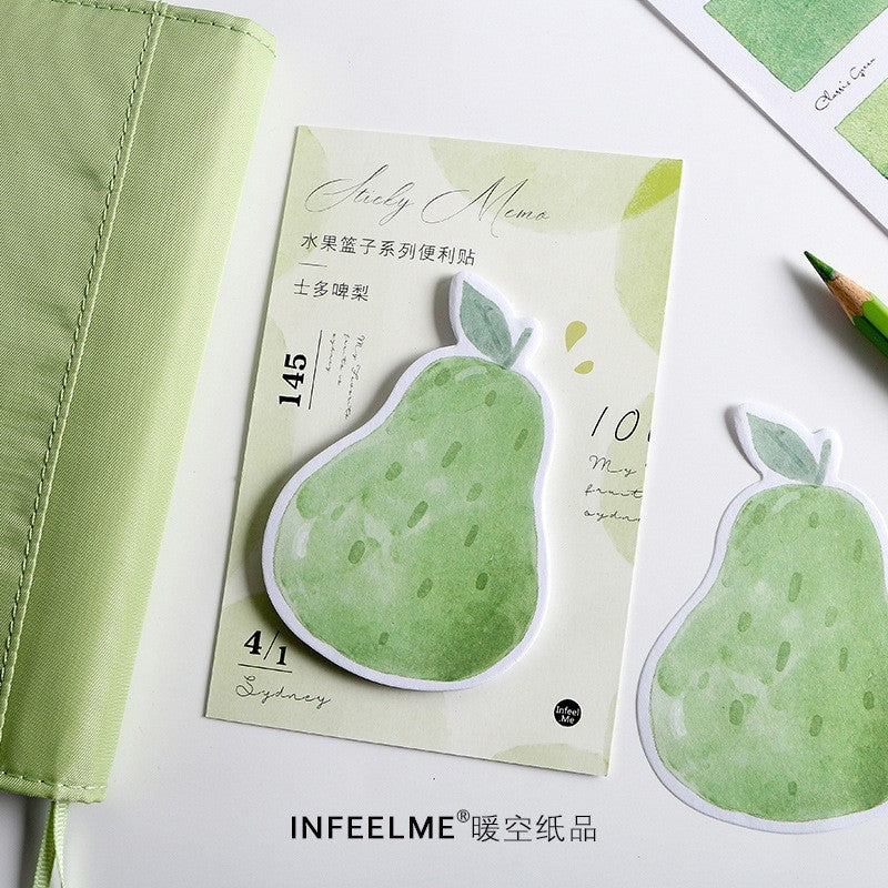 Post-it notes ins style high-quality fruit basket series Leave a message and note N times to post notes