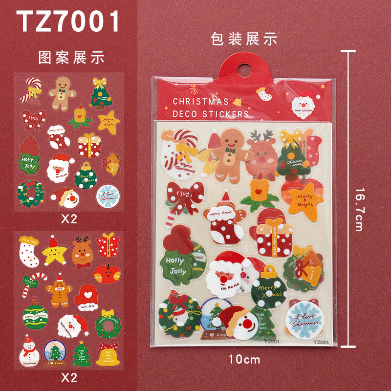 Senyu Leaf Christmas Atmosphere Decoration Hanging Card Student Party with Rope Cartoon Pendant Window Background Wall Hanging Decoration