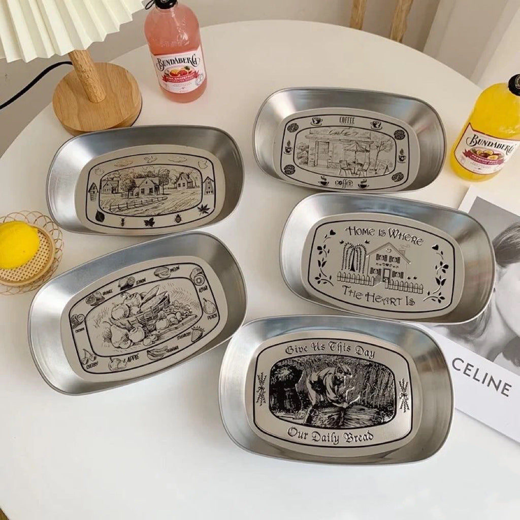 Stainless Steel Dinner Plate