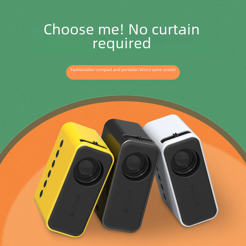 Mini Projector YZ03 YT500 Portable Cross-border Foreign Trade Gift Mobile Phone Same Screen Projector Children's Toys