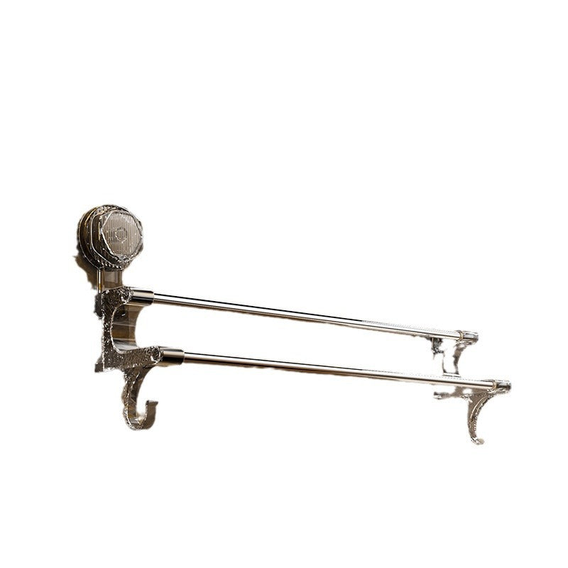 towel rack toilet non-punch toilet bathroom shelf suction cup strong towel rail bath towel holder hook