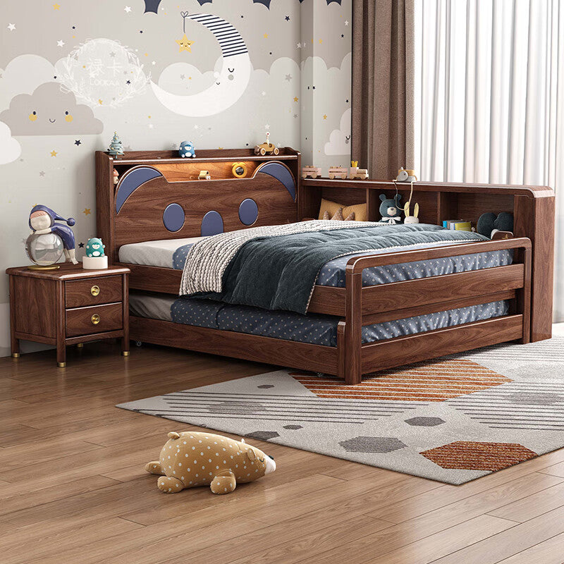 Solid wood children's bed