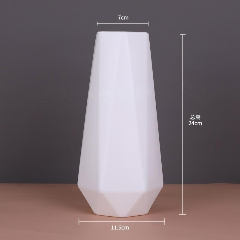 Wholesale flower arrangement, creative ornaments, interior home decorations, flowers, Nordic style imitation ceramics, plastic vases, hydroponic bottles