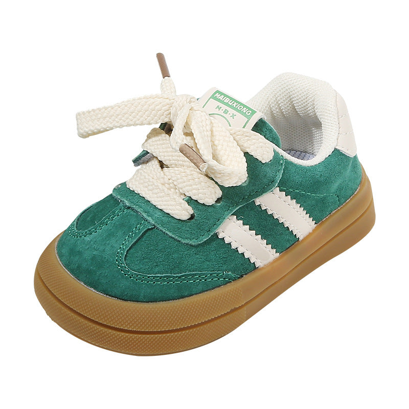 Baby shoes spring and autumn new baby toddler shoes, boys' board shoes, girls' soft soles, children's moral training shoes, casual trendy shoes