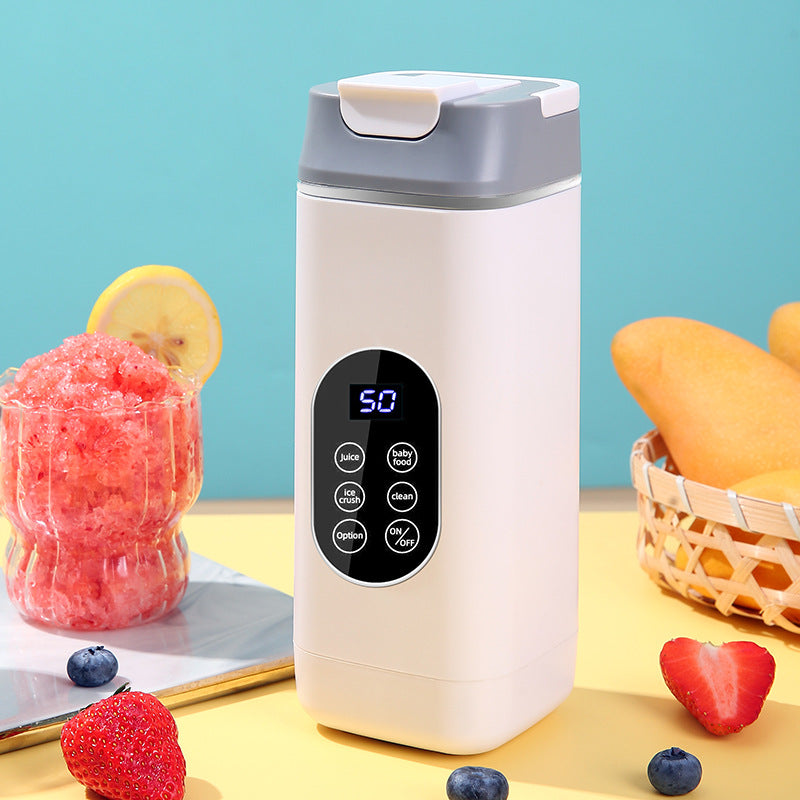Cross-border new juicer household crushed ice self-cleaning USB rechargeable portable juicer 12 knives with juice cup