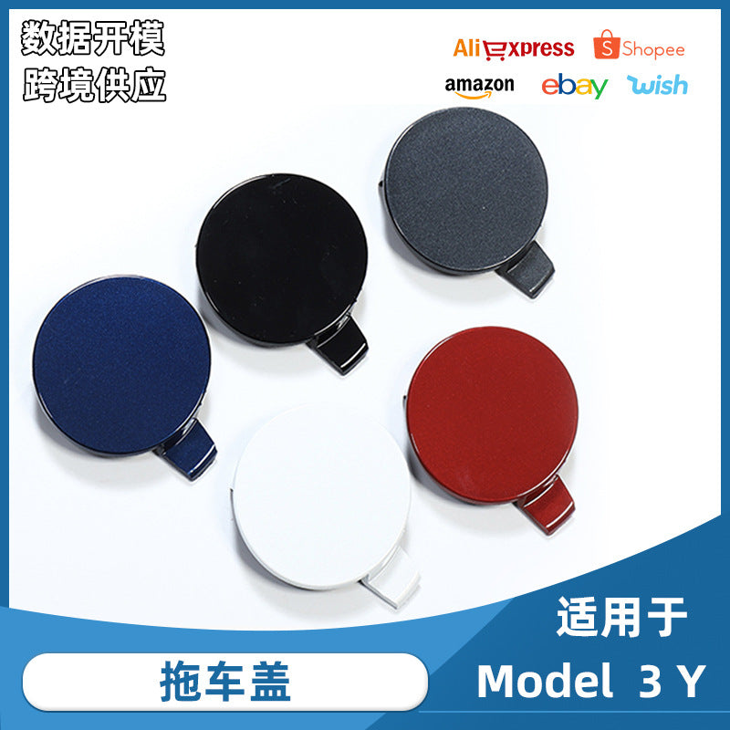 For Tesla 16-23 years MODEL3 Y car front tow hook cover accessories Tesla front bar tow cover