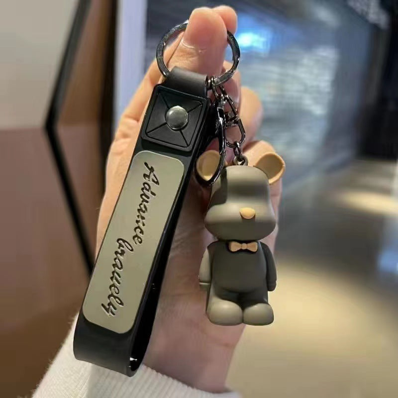 Violent bear cute cartoon key chain creative trinkets car key pendant bag doll pendant keychain