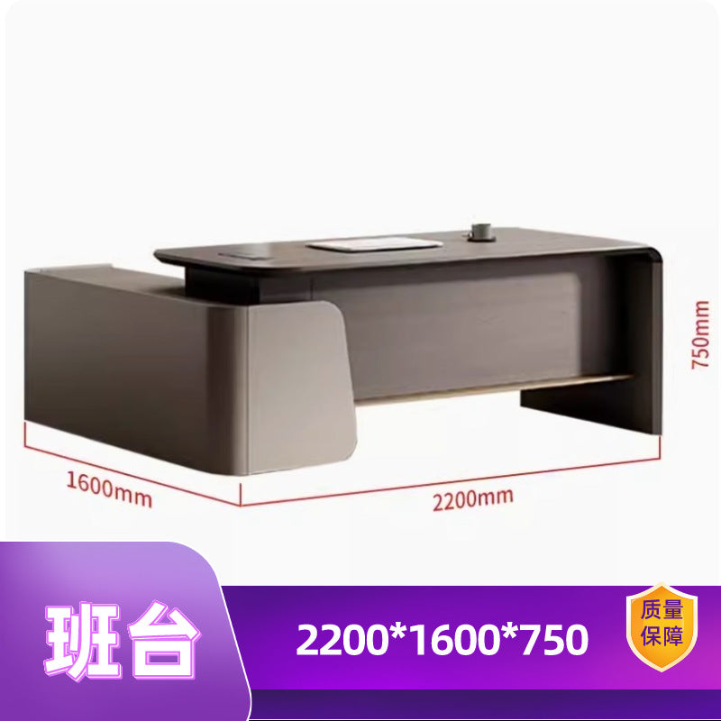 Chairman, boss, desk and chair combination, modern president's desk, manager's desk, light luxury, executive desk, office furniture