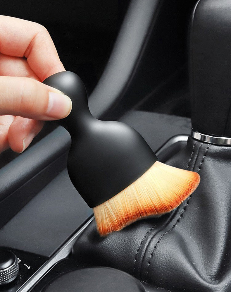 Car interior crevice brushes, short soft bristles, air conditioning outlets, dust removal cleaning brushes, makeup and beauty brushes, cross-border wholesale
