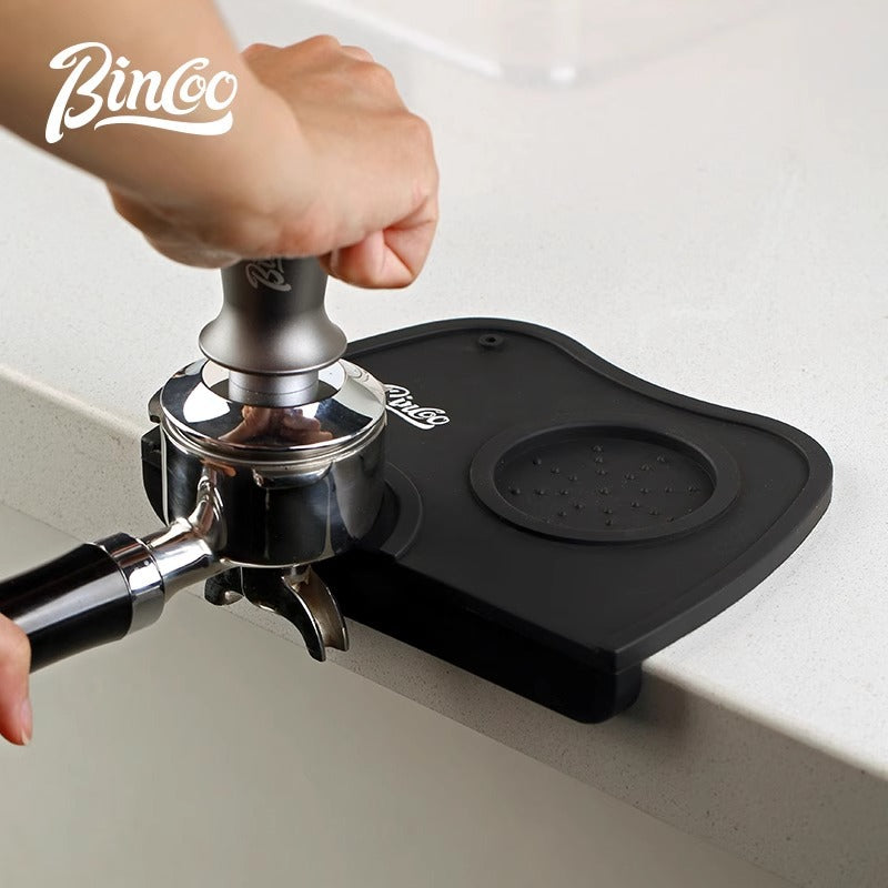 Bincoo coffee powder pad bar coffee machine non-slip silicone pad Italian coffee handle powder hammer cloth powder appliance