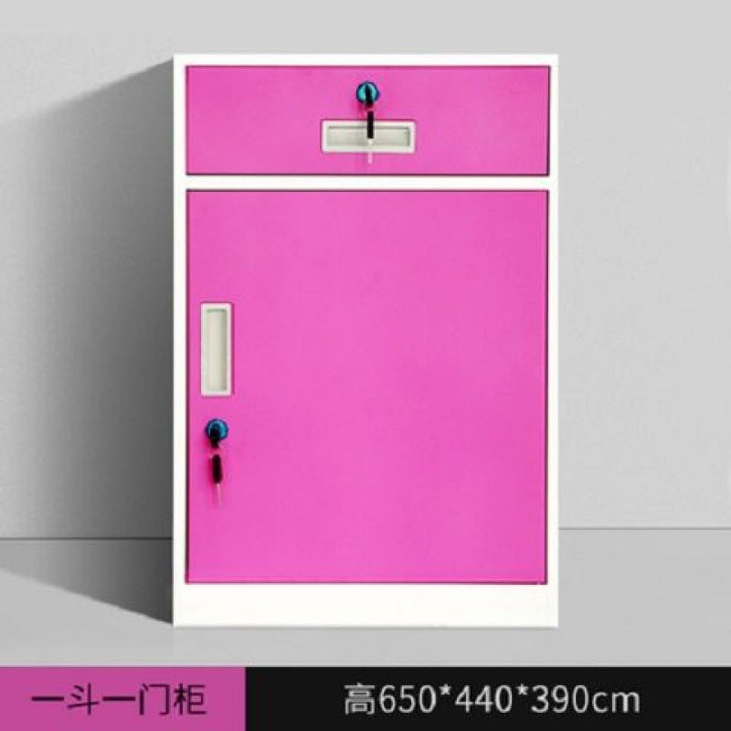 Office file cabinet, tin cabinet, low cabinet, storage cabinet, bedside table, small lock, movable cabinet, under table storage cabinet