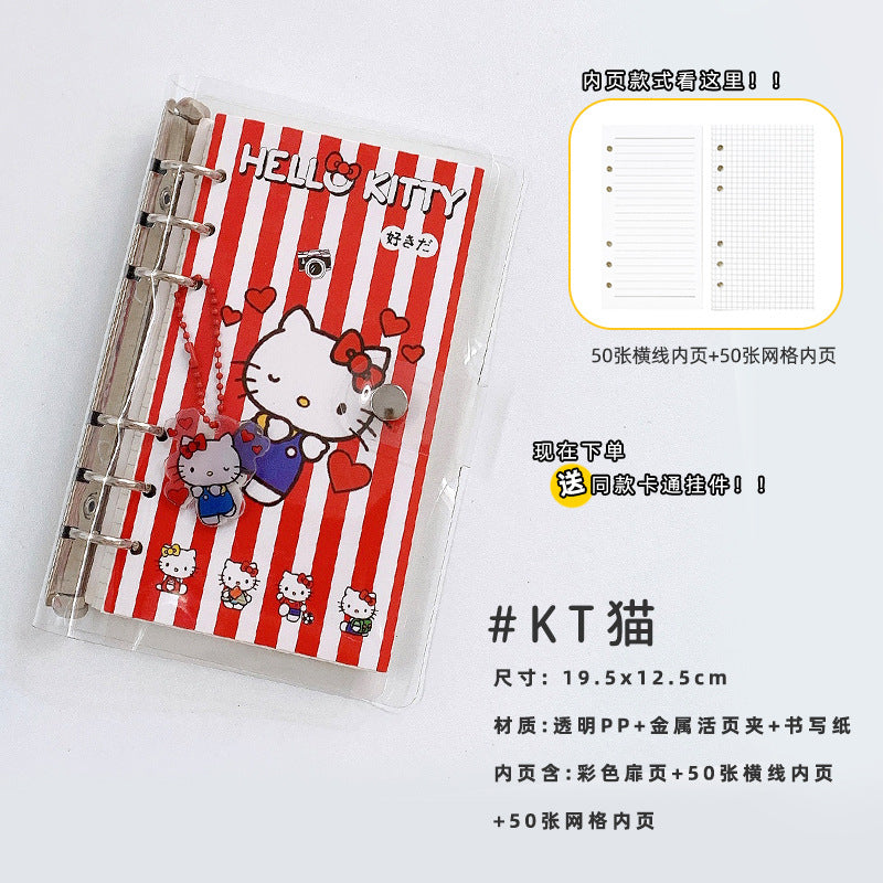 Cute girly heart DIY hand ledger set small fresh high-value loose-leaf coil student girl notebook