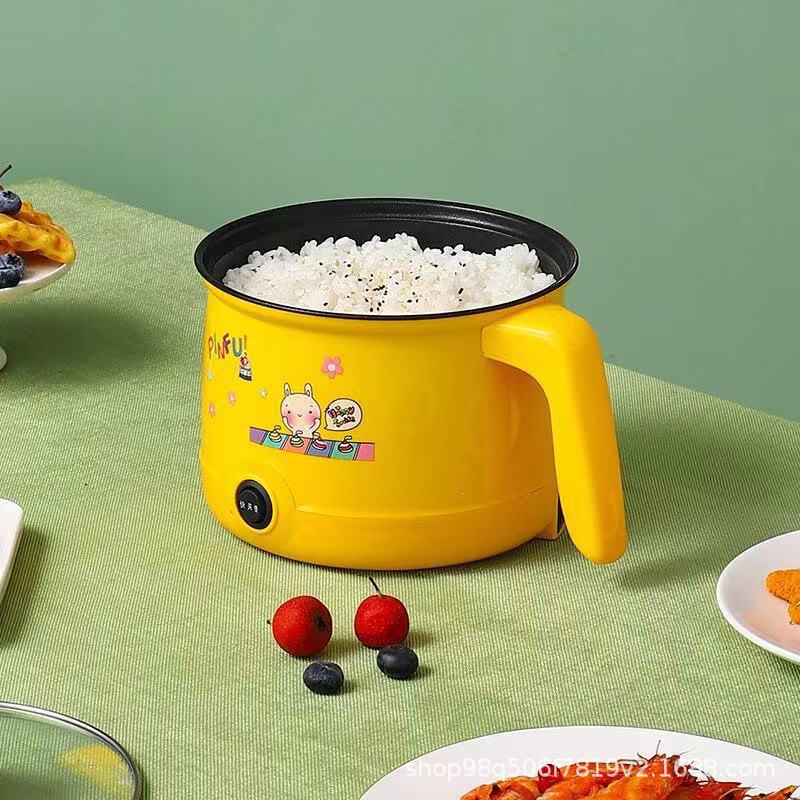 Multi-function frying and boiling small electric cooker electric cooking pot dormitory electric hot pot net celebrity with the same household small rice cooker mini