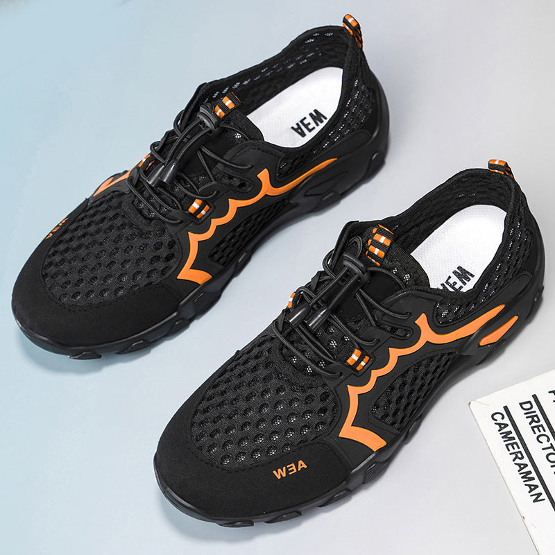 Summer New Men's Shoes Breathable Trend Mesh Men's Casual Breathable Mesh Wholesale Cross Border Mesh Beach Sandals