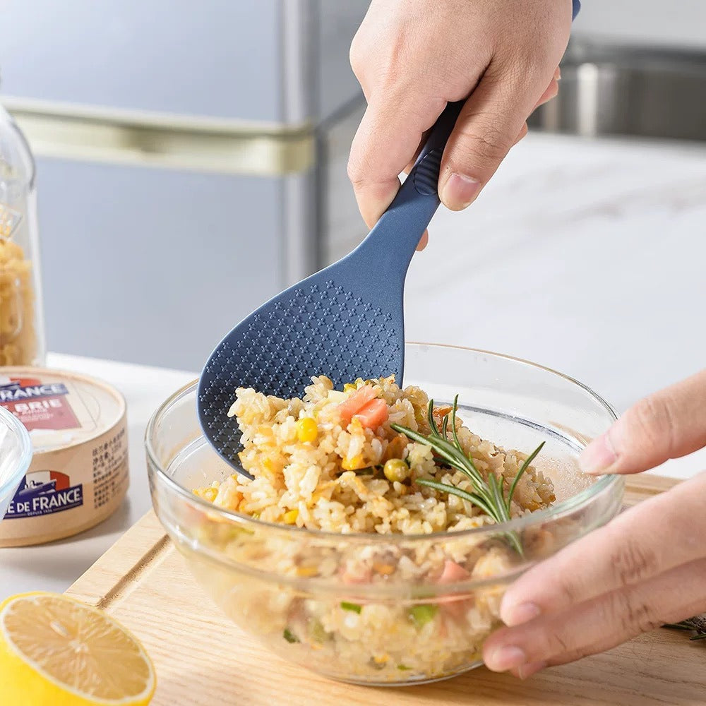 Silicone rice spoon household non-stick rice rice cooker rice spatula food grade can stand up for rice and make rice spoon