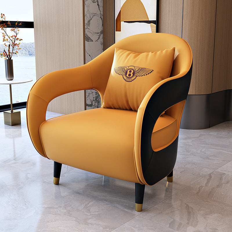 office sofa: negotiation sofa, light luxury, beauty salon, hotel lobby, business single sofa, lounge area, reception sofa